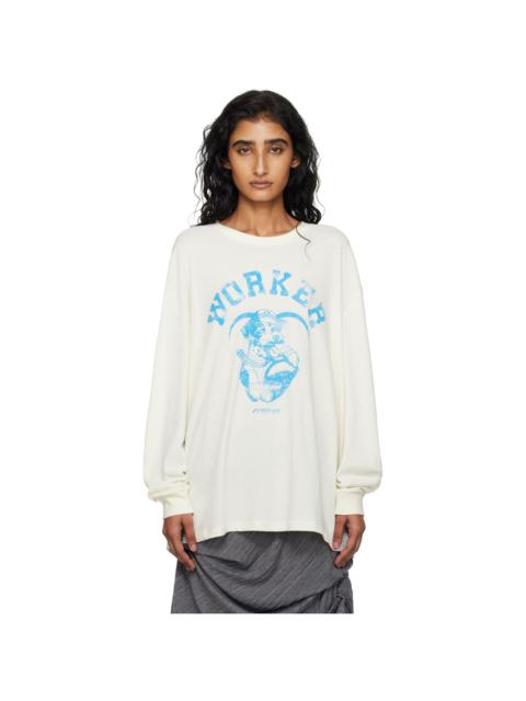 OPEN YY Off-White 'Worker' Pet Club Long Sleeve T-shirt