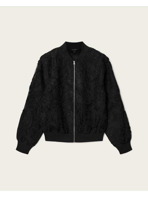 ALLSAINTS JADE EMBELLISHED BOMBER JACKET