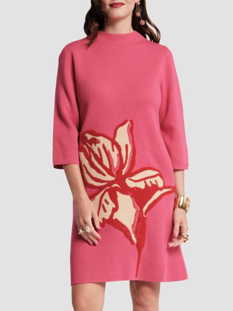 FRANCES VALENTINE Women's Annie Fringed Tulip Mini Dress - Pink Multi