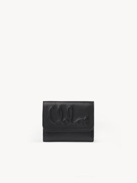 Chloé C CHLOÉ SMALL TRI-FOLD IN SHINY LEATHER