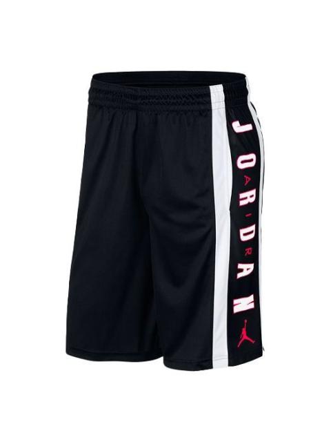 Jordan Air Jordan Rise Contrasting Colors Alphabet Printing Sports Shorts Black 924567-011