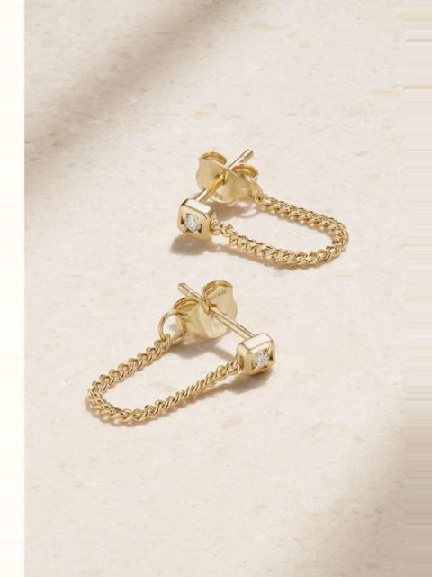 MATEO 14-karat gold diamond earrings