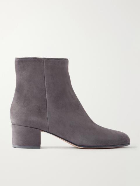 Gianvito Rossi Joelle 45 Suede Ankle Boots