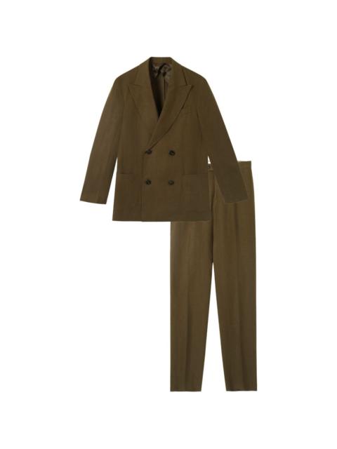 FORTELA Marcello double-breasted patch-pocket suit