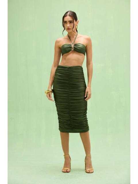 PatBO AURORA LYCRA MIDI SKIRT