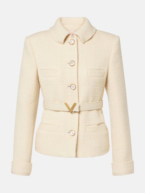 Valentino Wool-blend tweed jacket