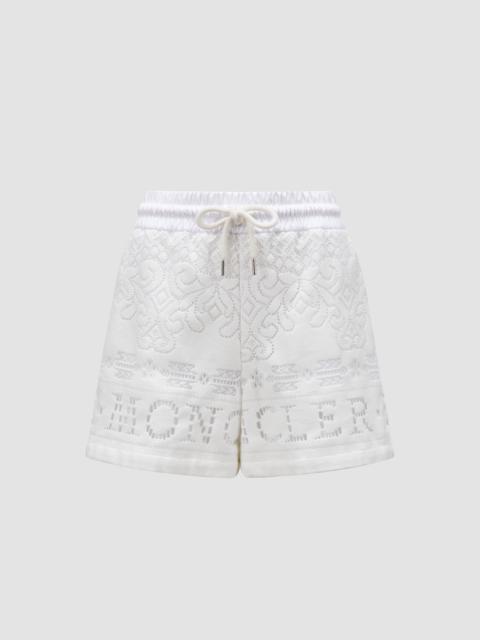 Moncler Cotton Lace Shorts