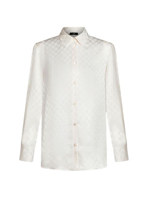 silk jacquard shirt