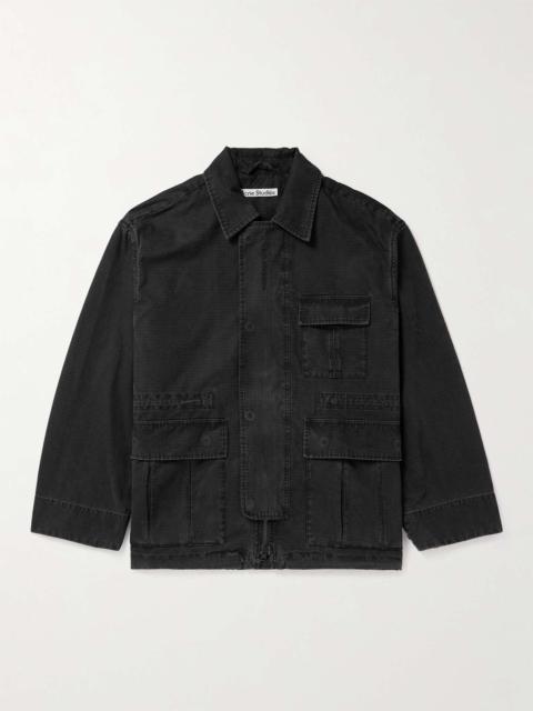 Ostera Oversized Garment-Dyed Cotton-Ripstop Chore Jacket