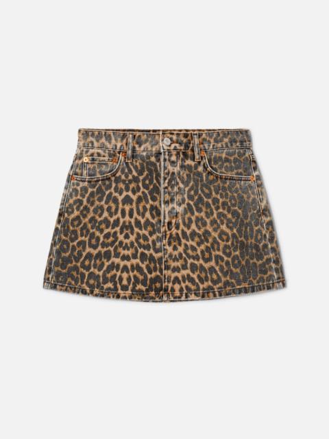 RE/DONE 90s Mini Skirt - Leopardo