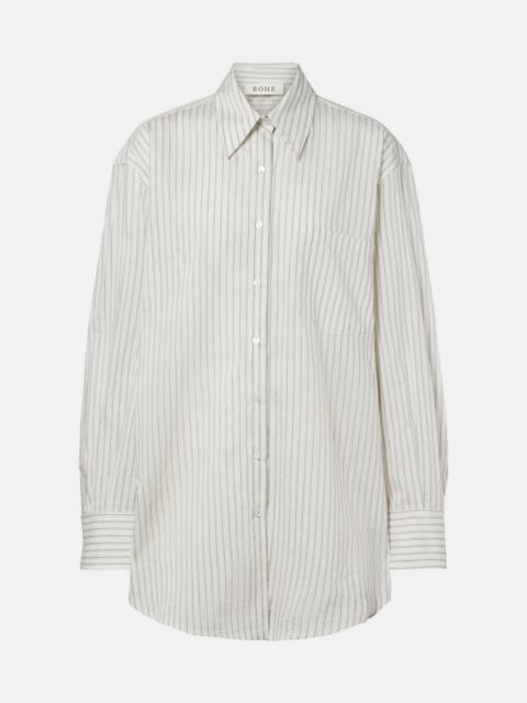 RÓHE Striped silk and cotton shirt