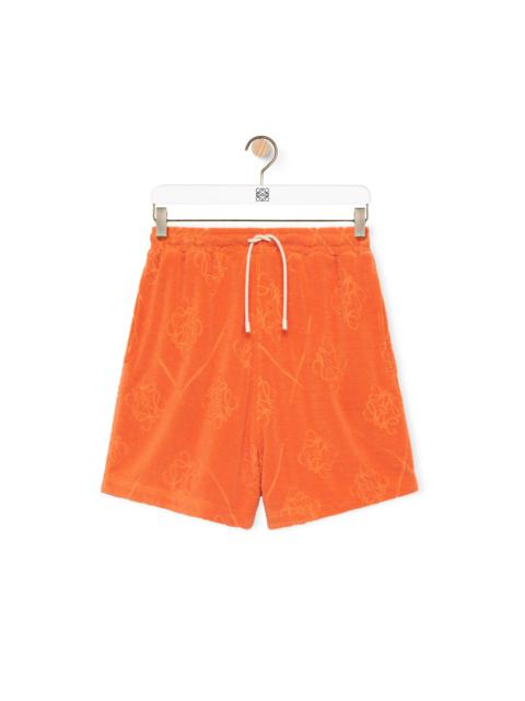 Loewe Anagram jacquard drawstring shorts in cotton