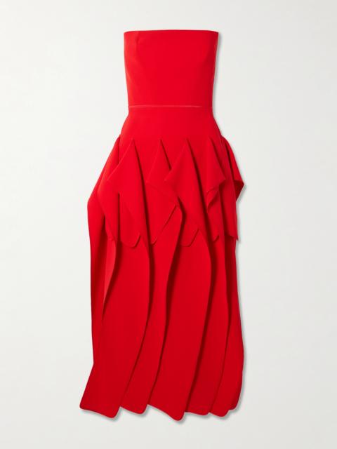 MATICEVSKI Breakout Strapless Crepe Midi Dress