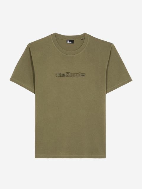The Kooples T-SHIRT WITH VINTAGE KHAKI EFFECT LOGO