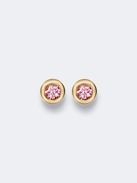 DAVID YURMAN Pavé 18kt gold earrings with tourmalines