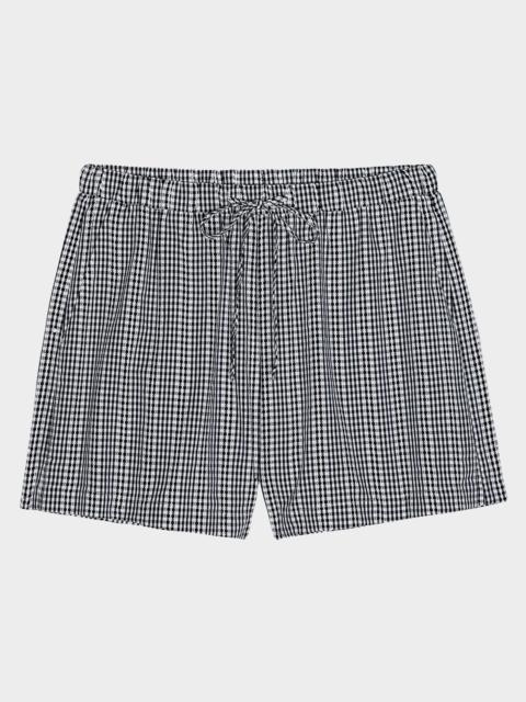 Rails Jenner Gingham Drawstring Shorts