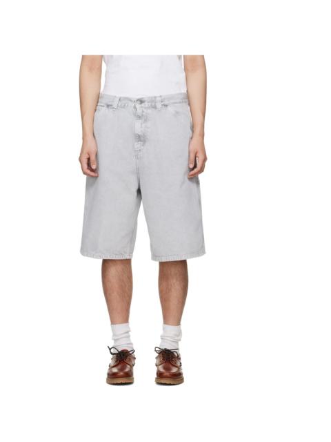 Carhartt WIP Gray OG Single Knee Denim Shorts