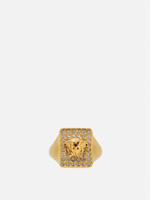 Versace Tiles Crystal Ring