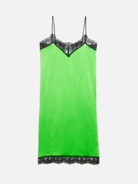 AMI Paris Strap Dress With Lace