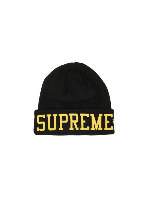 Supreme x New Era Varsity Beanie 'Black'