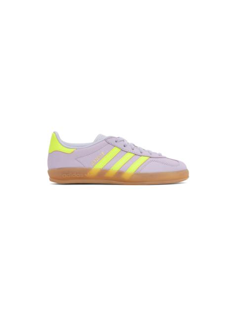 Purple & Green Gazelle Indoor Sneakers