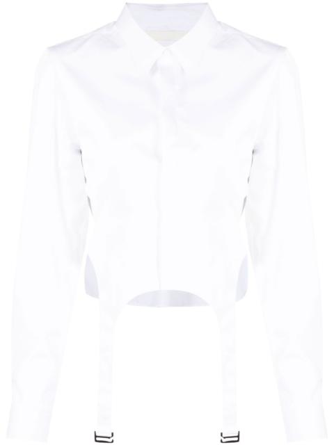 Dion Lee Garter bib long-sleeve shirt