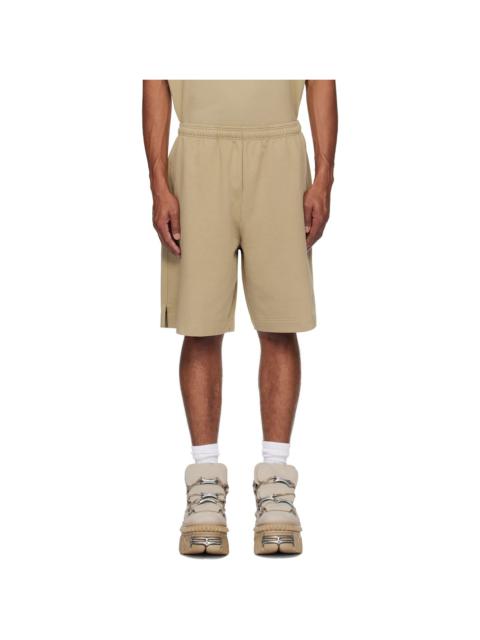 VETEMENTS Khaki Oval Logo Shorts