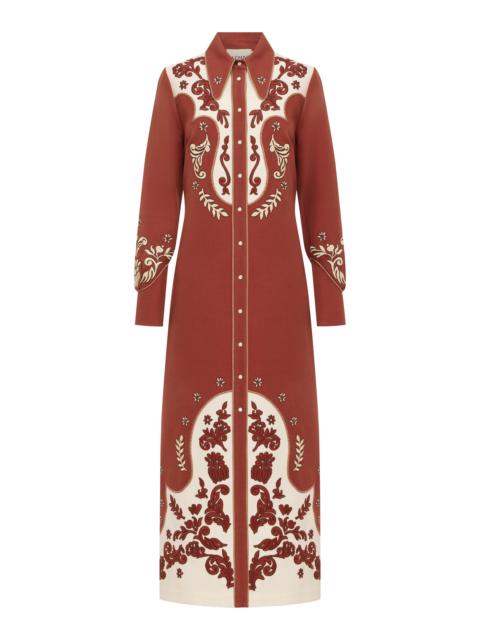 ALÉMAIS Duke Embroidered Shirtdress