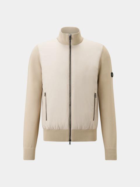 BOGNER Zisco hybrid knit jacket in Sand