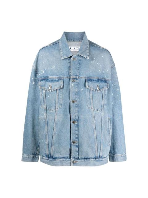 Off-White Off-White Blue Button Denim Jacket 'Medium Blue' OMYE083S23DEN0014600