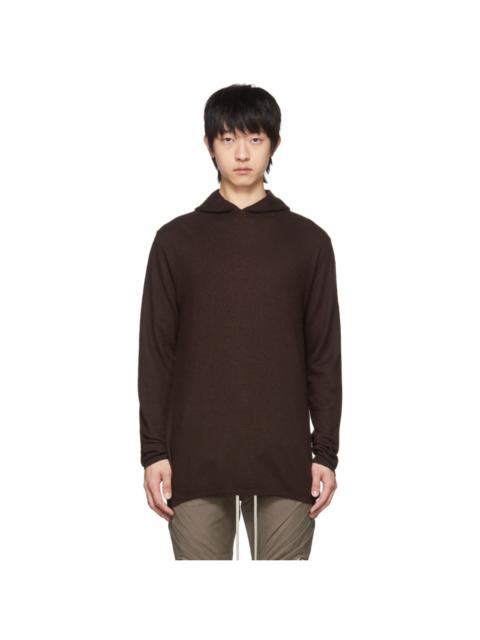 Brown Cashmere Hoodie