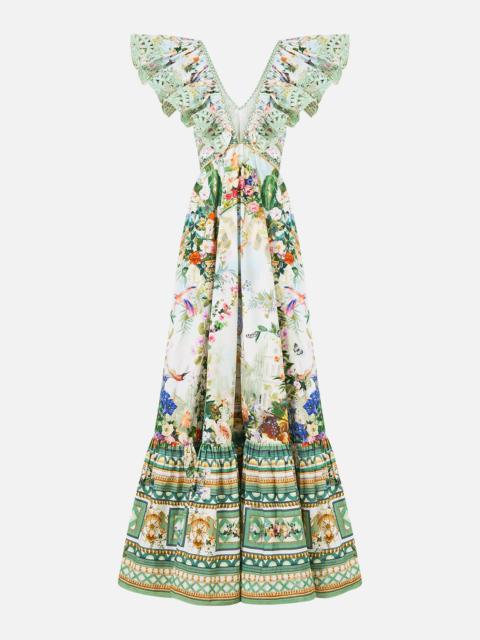 CAMILLA FRILL NECK DRESS WITH HARDWARE ART FOR THE EMPRESS