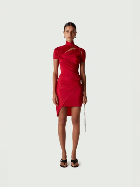 COPERNI Asymmetric Draped Jersey Dress