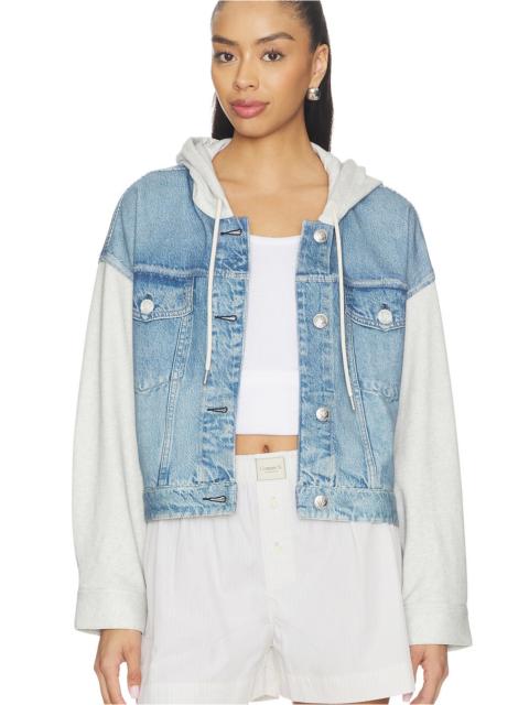 rag & bone Miramar Terry Combo Hooded Trucker