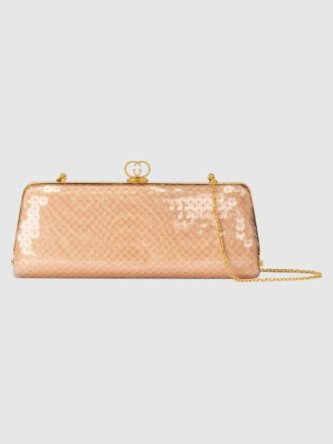 GUCCI Broadway small sequin moiré evening bag