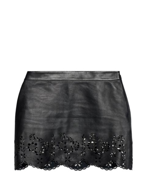 Isabel Marant floral laser-cut skirt