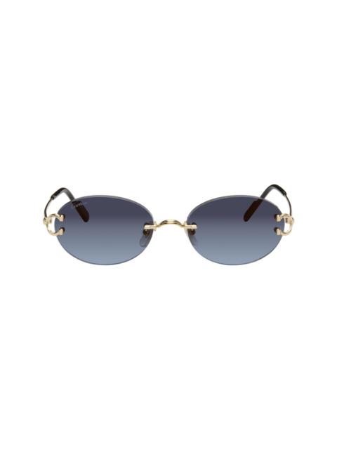 Cartier Gold C de Cartier Sunglasses
