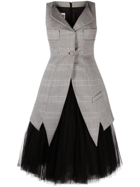 Moschino Glen layered midi dress
