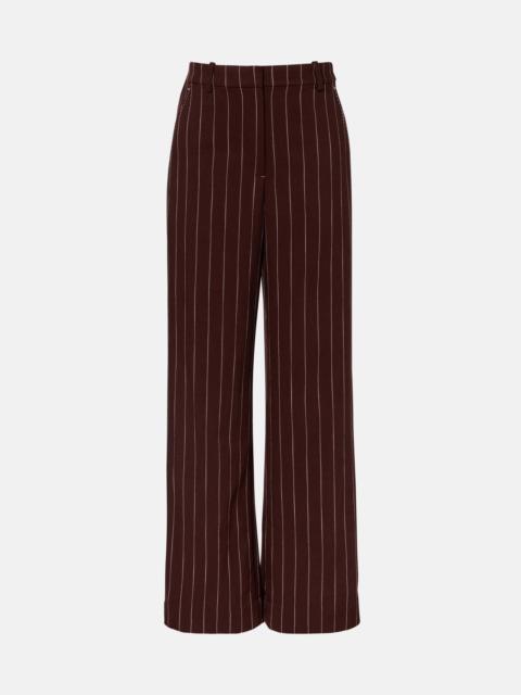 SIMKHAI Tavar pinstripe wide-leg pants