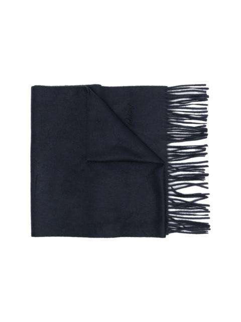 Brioni fringe-detail cashmere scarf