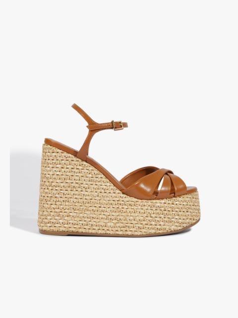 SCHUTZ Keefa Raffia Wedge Sandal
