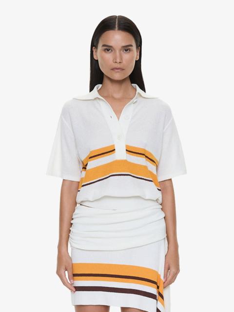 CHRISTOPHER ESBER Stripe Knit Clean Polo