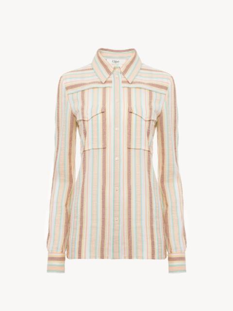 Chloé FITTED SHIRT IN CRÊPON COTTON