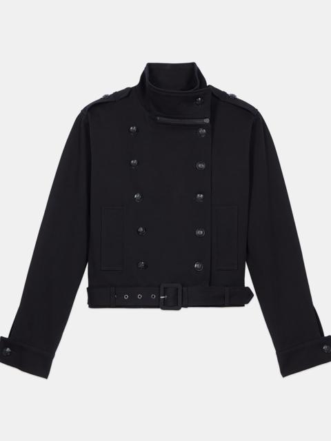 The Kooples BLACK TRENCH STYLE JACKET