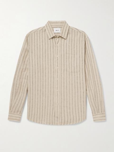 NN07 Deon 5728 Striped Linen Shirt