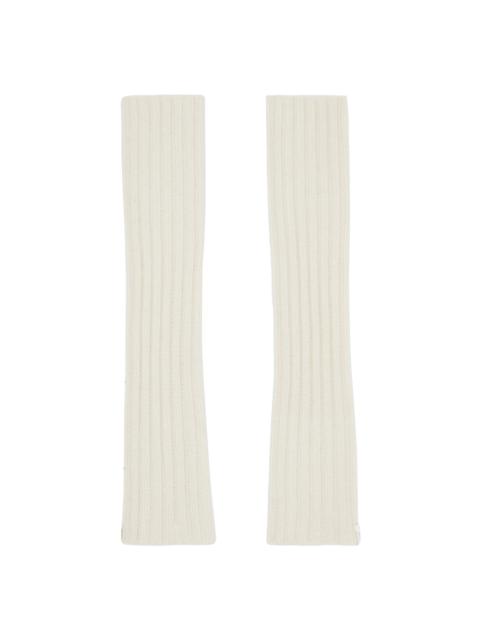 SANDY LIANG White Digit Arm Warmers