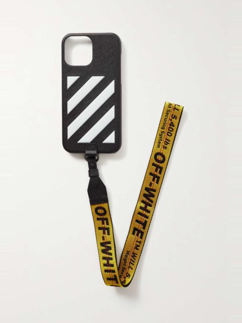 Off-White Blinder printed PVC iPhone 13 Max case