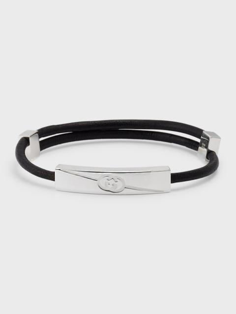 GUCCI Men's Gucci Tag Bracelet, Silver