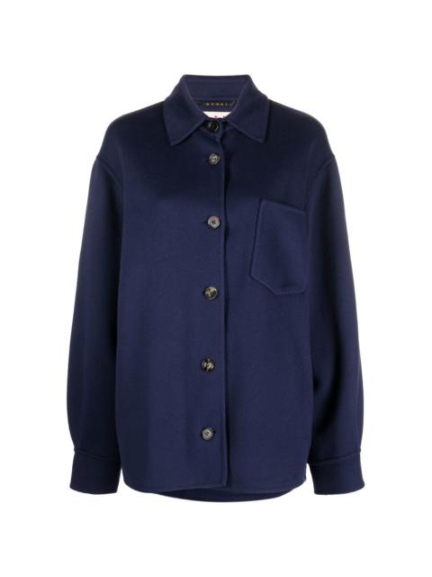 Marni wool-cashmere shirt jacket