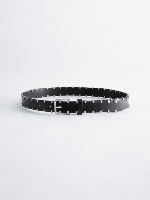 & Other Stories Studded Leather Belt